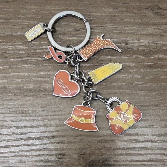 Coach Accessories - Coach Purse Hat Shoe Ribbon Charms Key Ring Key Fob